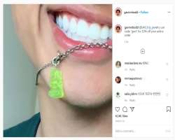 He did a promotional post on his instagram for the b4d_trip_jewelry an Instagram store.